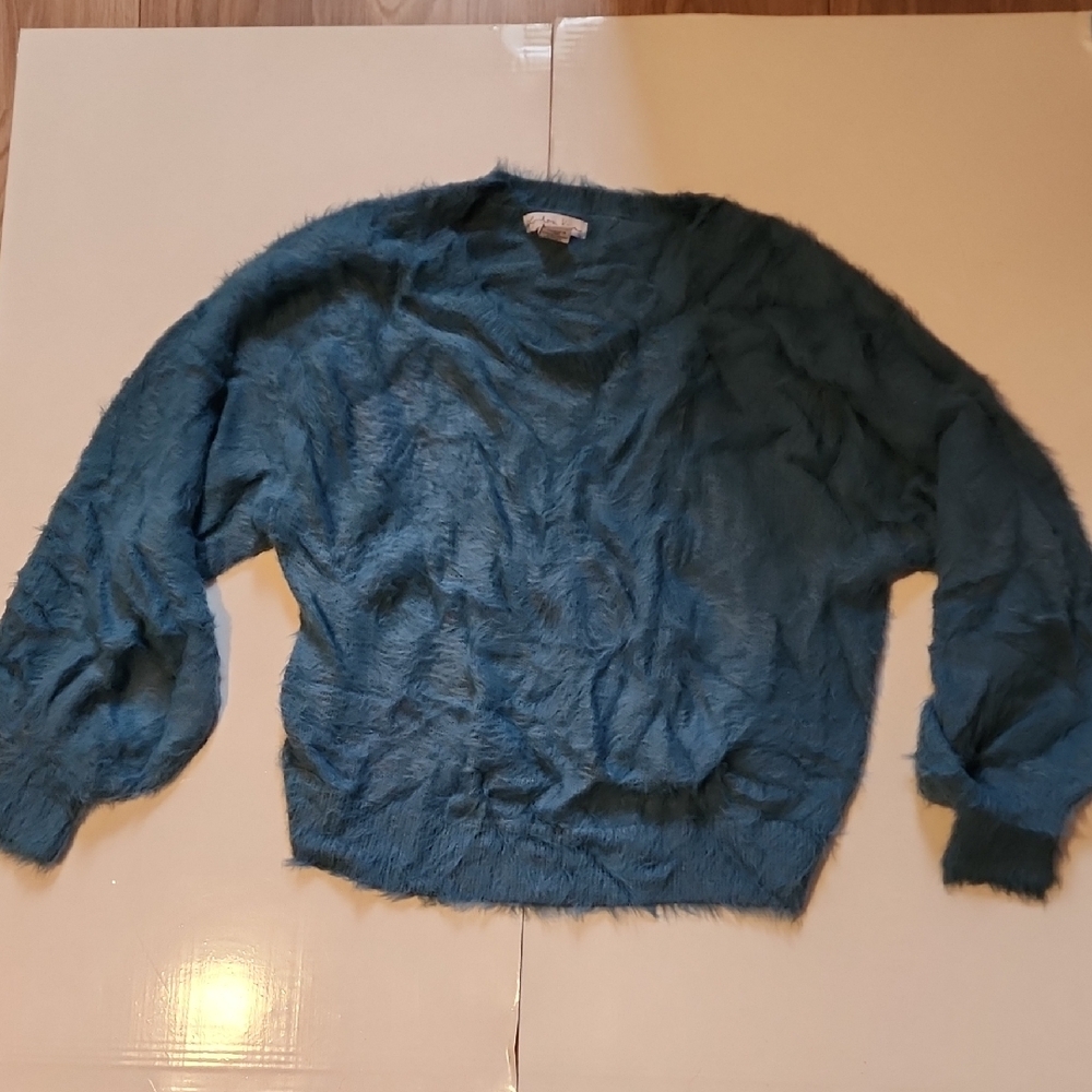 Teal Fuzzy Women's Sweater M
